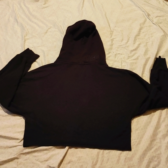 UGG Black Large Kiera Cropped Hoodie - Picture 4 of 6